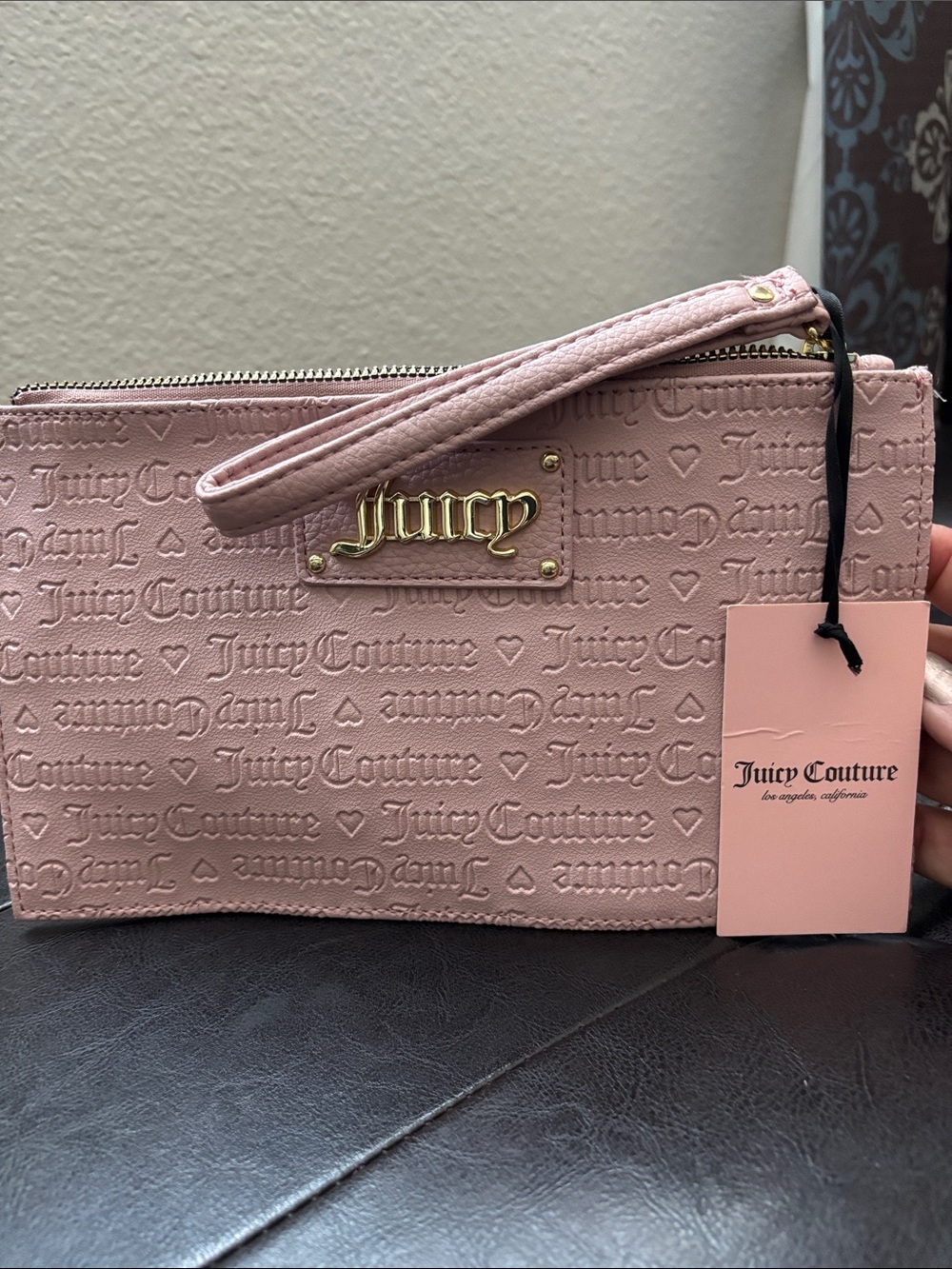 Juicy Couture Blush Wristlet Wallet
